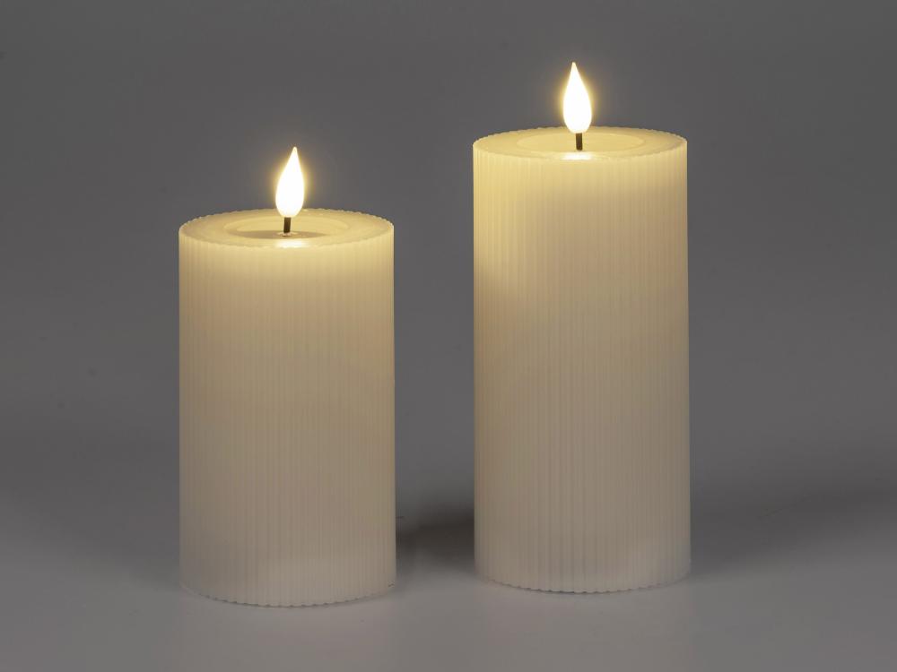 LED-Kerze 15 cm mit Echtwachs & Flackereffekt – Stimmungsvolles Licht für dein Zuhause